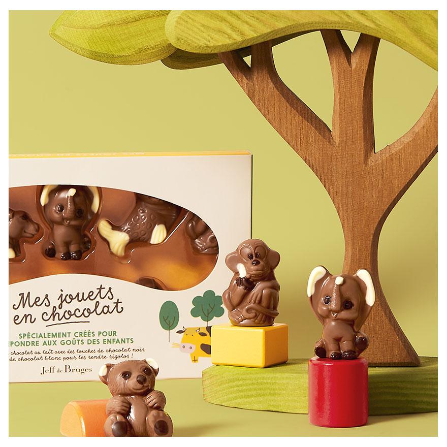 Milk chocolate Choco'Jouets zoo box