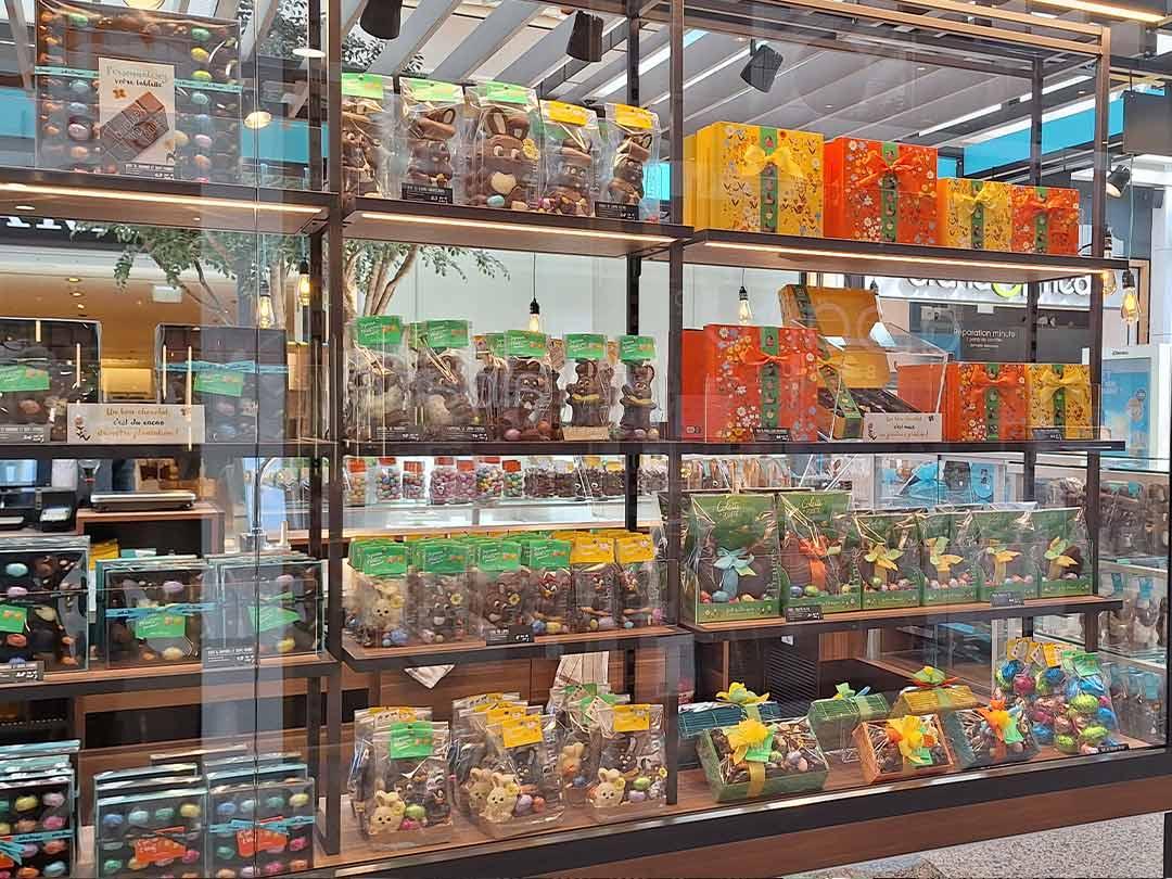 Chocolatier Jeff de Bruges Kirchberg Centre commercial Auchan