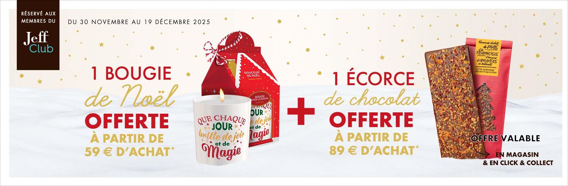 Offre Jeff Club du 30 novembre au 19 décembre 2025