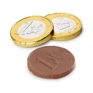 Pièce en chocolat 1 euro