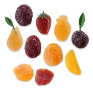 Pâtes de fruits en forme de fruits