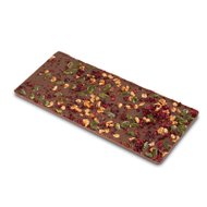 Ecorce lait pistaches griottes noisettes Ecorce lait pistaches griottes noisettes