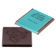 Chocolat Jeff de Bruges - Carré noir éclat de fèves Chocolat Jeff de Bruges - Carré noir éclat de fèves