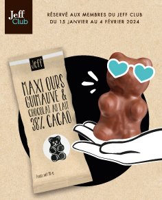 ✏️ A personnaliser, Boite chocolats assortis et tablette chocolat au lait  38% sans personnalisation 734g - Jeff de Bruges