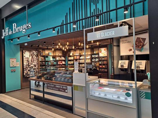 Chocolatier Jeff de Bruges Vénissieux Centre commercial Carrefour