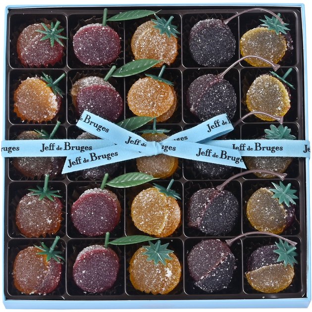 Les spécialités, Boite 25 pâtes de fruits duos Jeff de Bruges