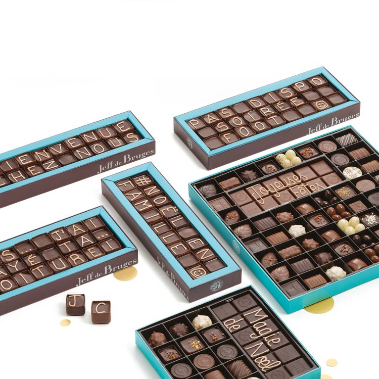 Boite Chocolat Personnalisée - Chocolat Personnalisé - Présentoir Chocolat  Personnalisé