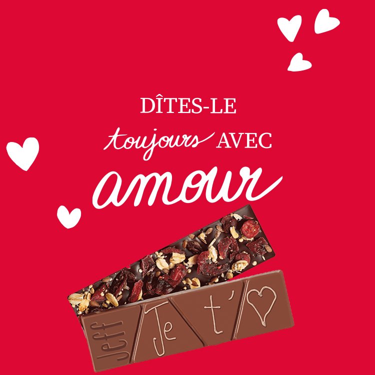 chocolats saint valentin
