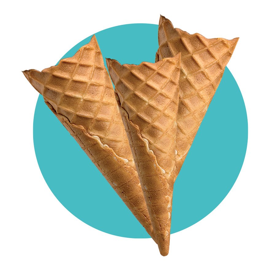 Glace party, Lot de 10 Gaufrette 1 Boule Jeff de Bruges