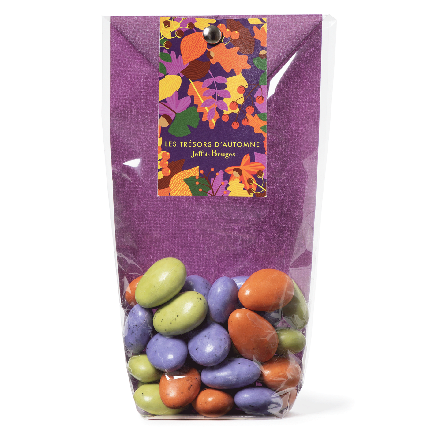 Autumn caramel and nougatine crispies sachet