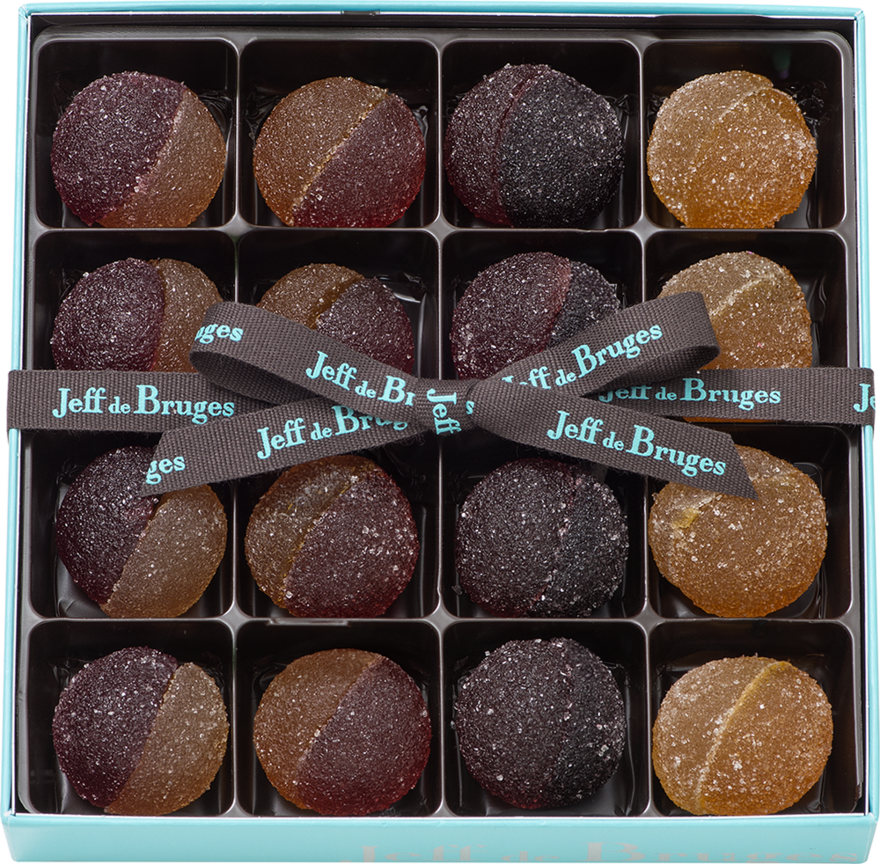 【apple】Jeff de Bruges パテ　ド　フリュイ Box of 16 fruit paste duos