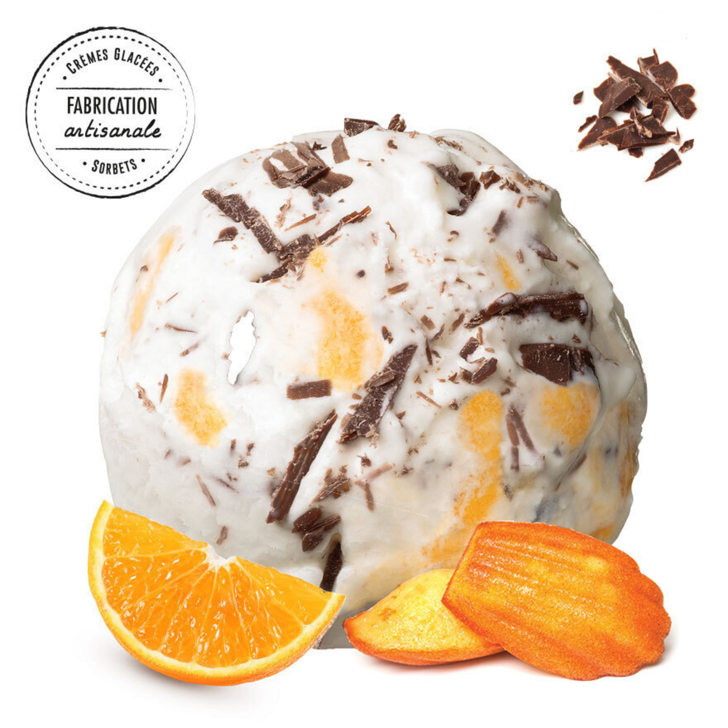 Crèmes glacées, Crème glacée cake choco orange - Jeff de Bruges