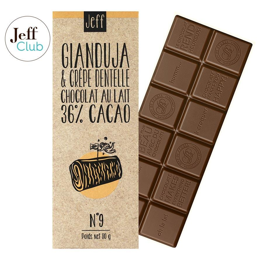 Tablette de chocolat  Gianduja – Laurent Pelisson
