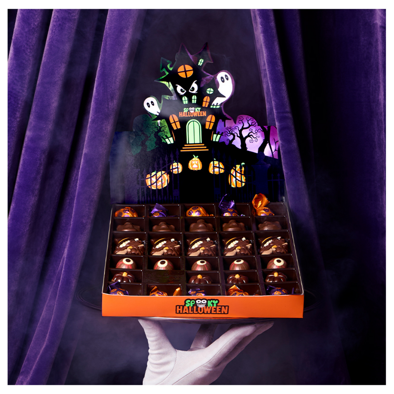 Chocolats halloween, Boite pop-up Halloween - Jeff de Bruges