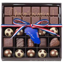 La collection de chocolats foot pour la fête des pères et l'Euro 2020 2021 par Jeff de Bruges