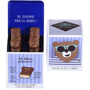 Oursons guimauves chocolat au lait caramel