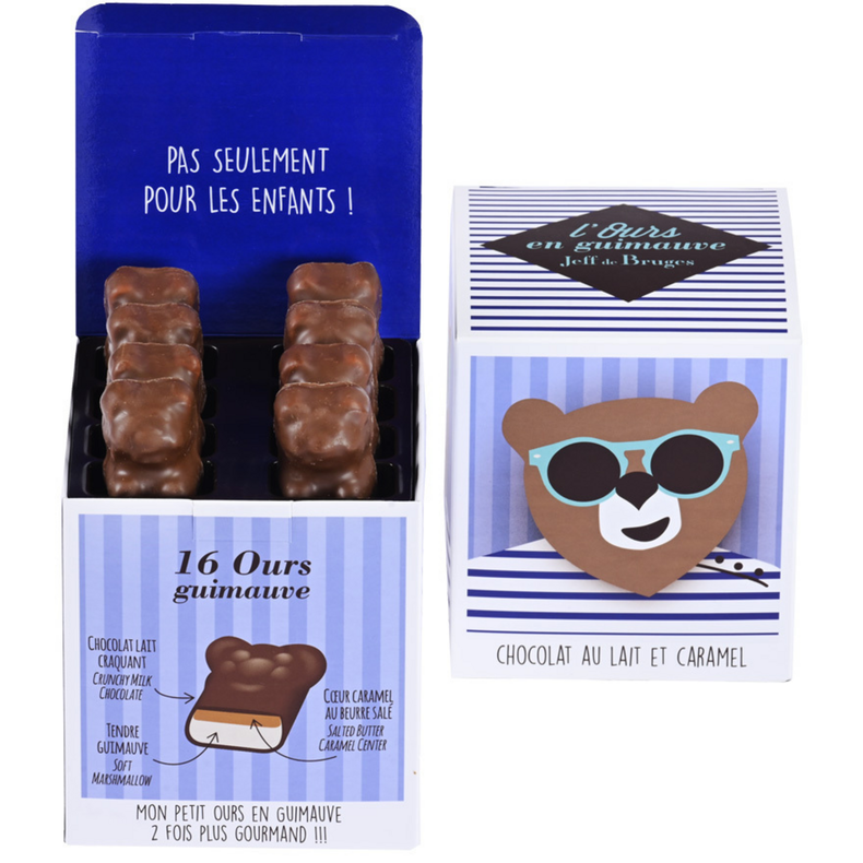 Oursons guimauves chocolat au lait caramel